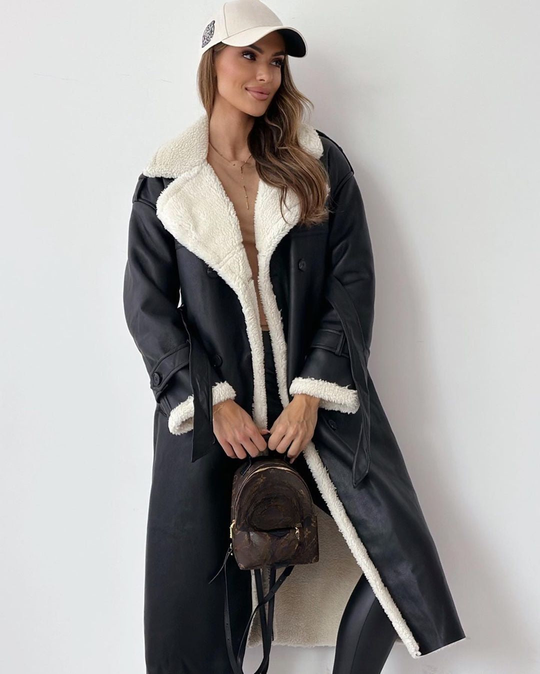 Double Breasted Long Coat Stylish For Women | Vivienne