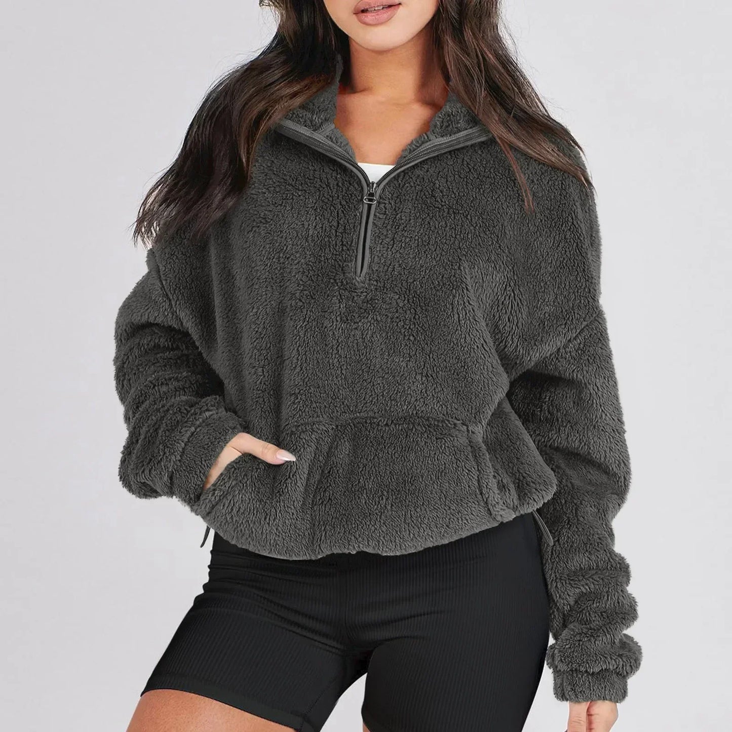 Classic half-zip knit sweater for women | Alpine - 4