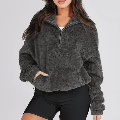 Classic half-zip knit sweater for women | Alpine - 4