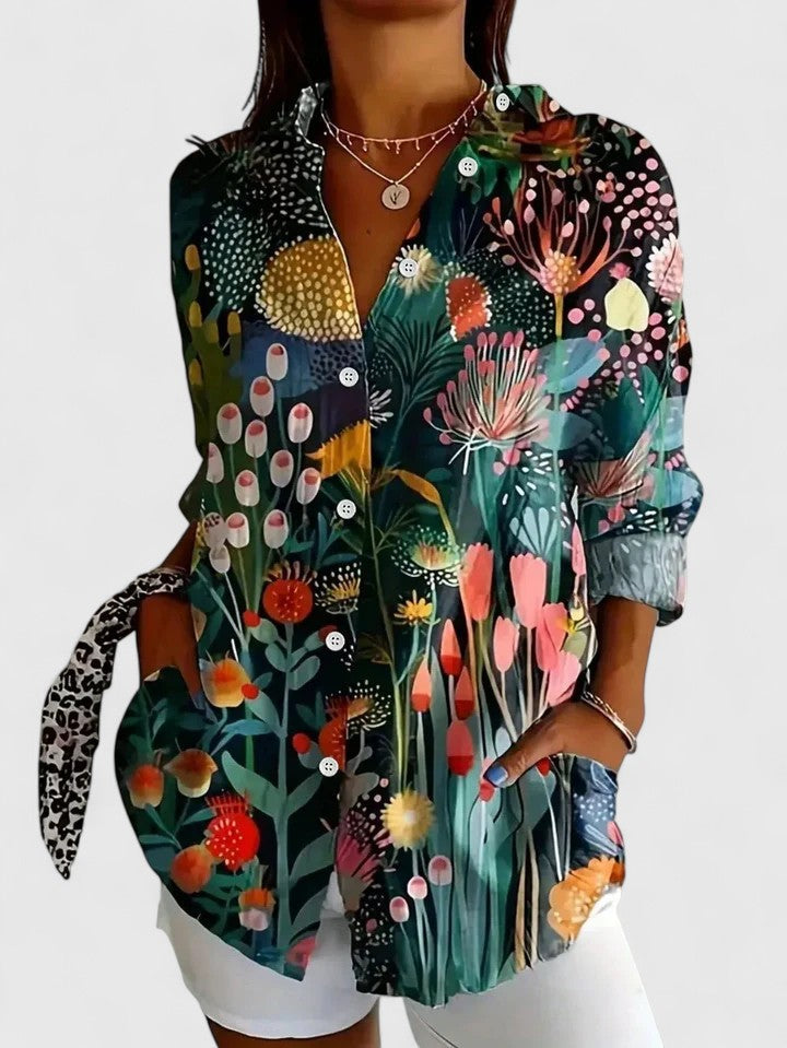 Elegant relaxed everyday blouse for women | Anica - 7
