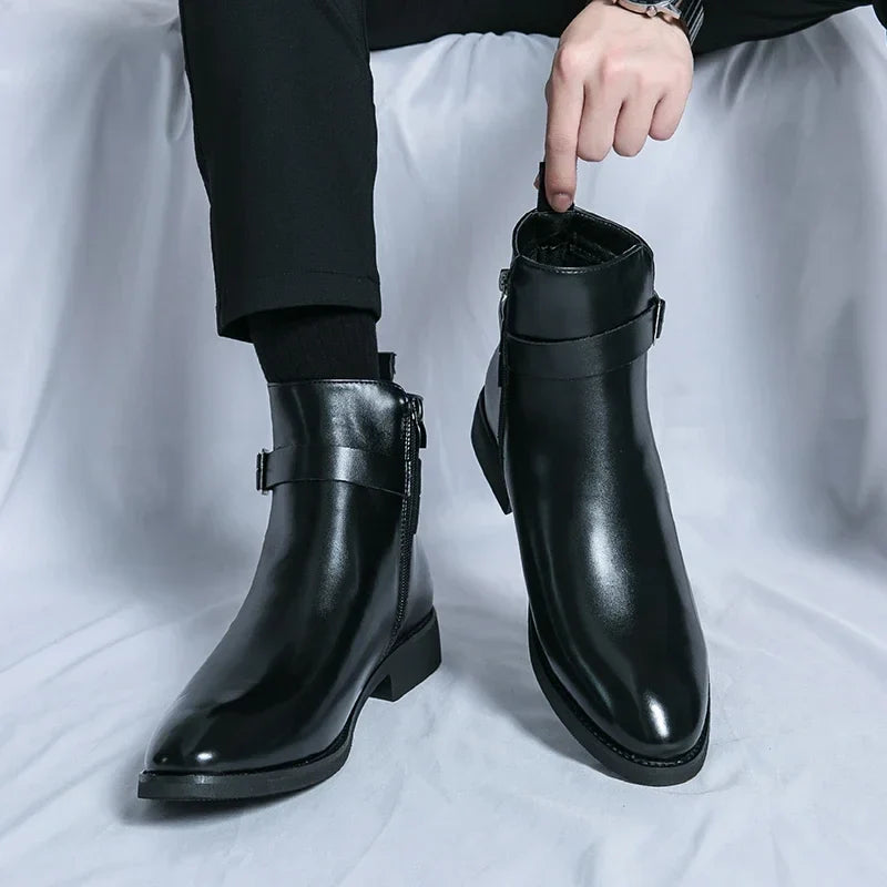 Classic leather chelsea boots for men | Sergio - 13
