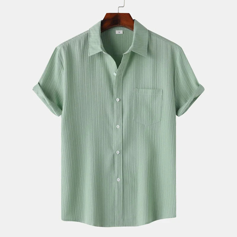 Breathable linen everyday shirt for men | Coastal - 10