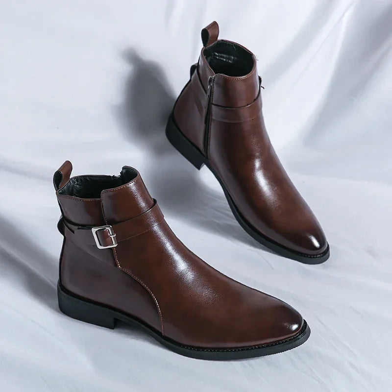 Classic leather chelsea boots for men | Sergio - 3