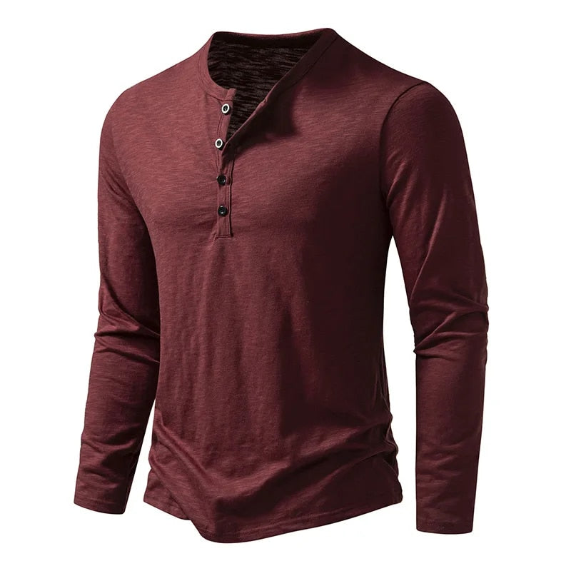 Classic henley relaxed top for men | Dixon - 12