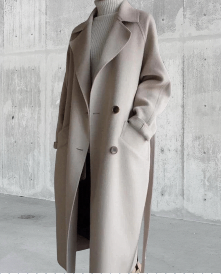 Elegant classic wool winter coat for women | Isabelle - 3