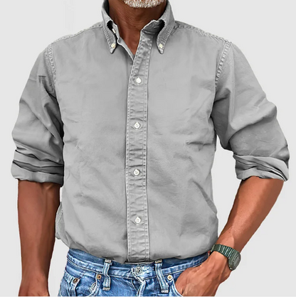 Smart casual button-up shirt for men | Nelson -6