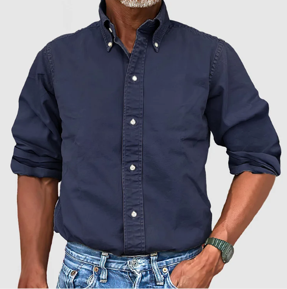 Smart casual button-up shirt for men | Nelson -7