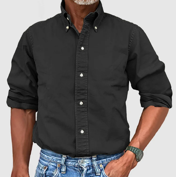 Smart casual button-up shirt for men | Nelson -2