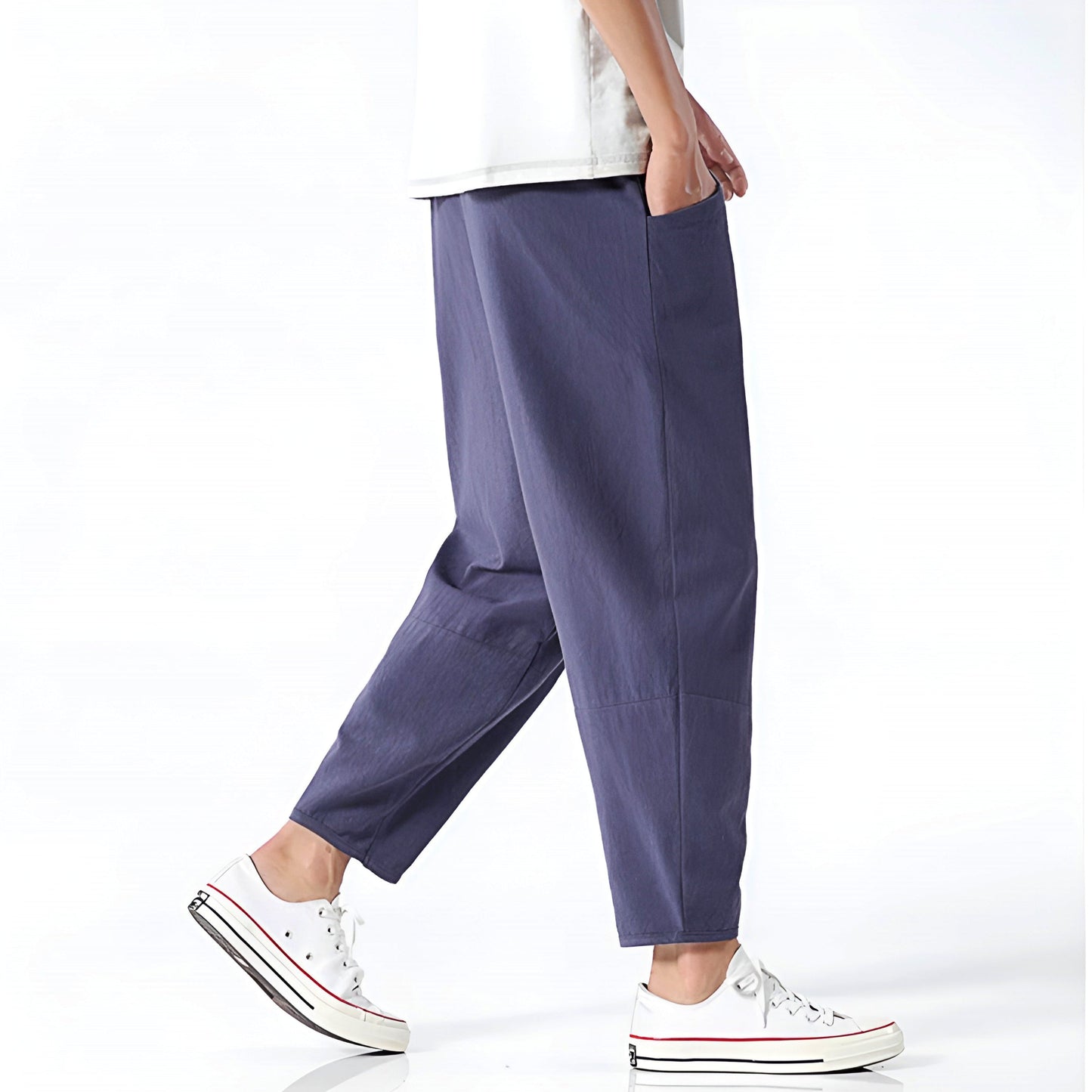 Cropped Drawstring Trousers Versatile for Men | Ardent