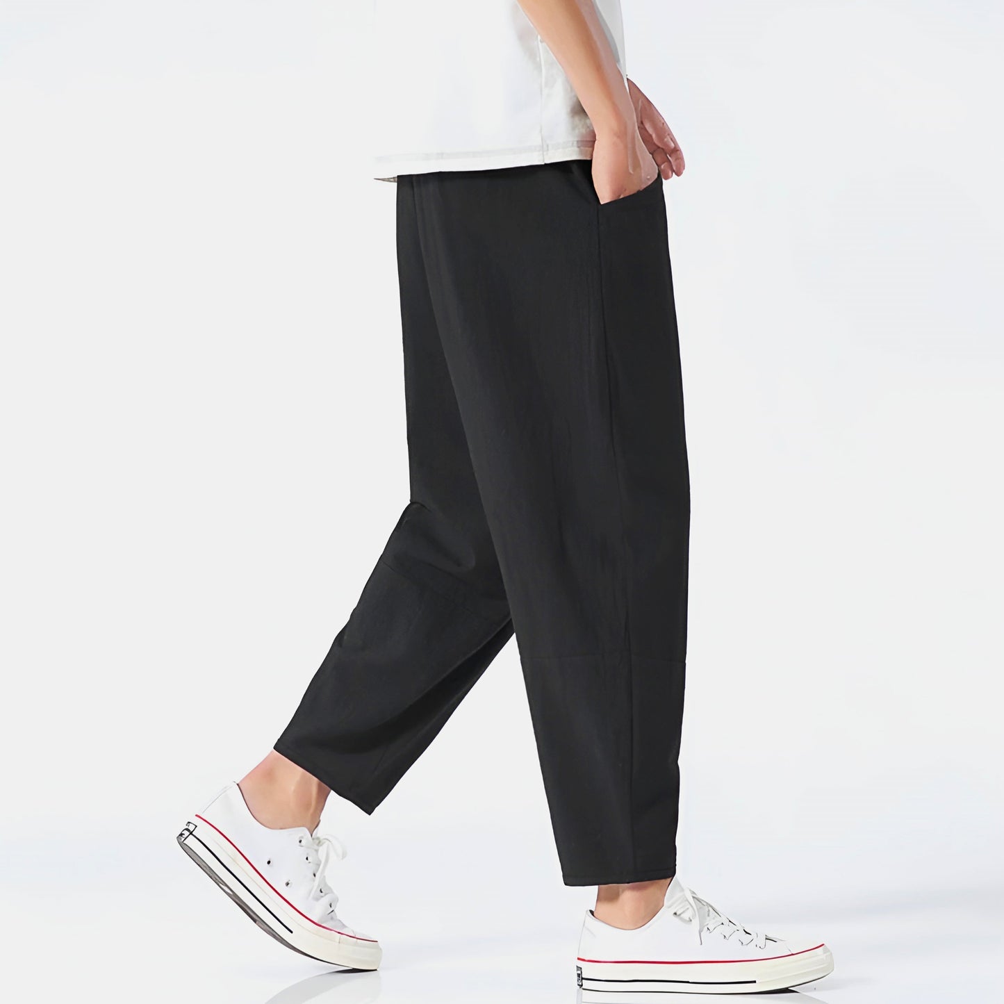Cropped Drawstring Trousers Versatile for Men | Ardent