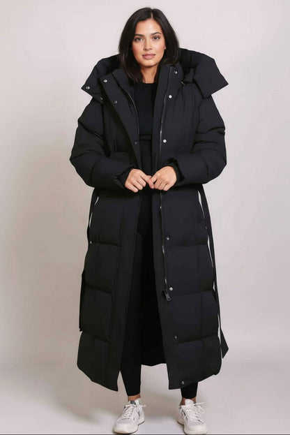 Luxurious longline warm puffer coat for women | Claire -1