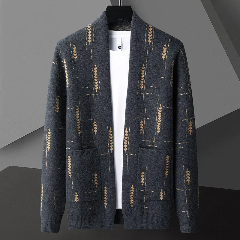 Classic cosy open-front cardigan for men | Vendici - 3