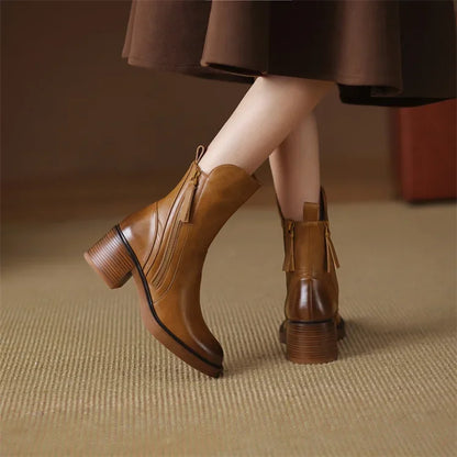 Elegant leather ankle boots for women | Grazia - 9