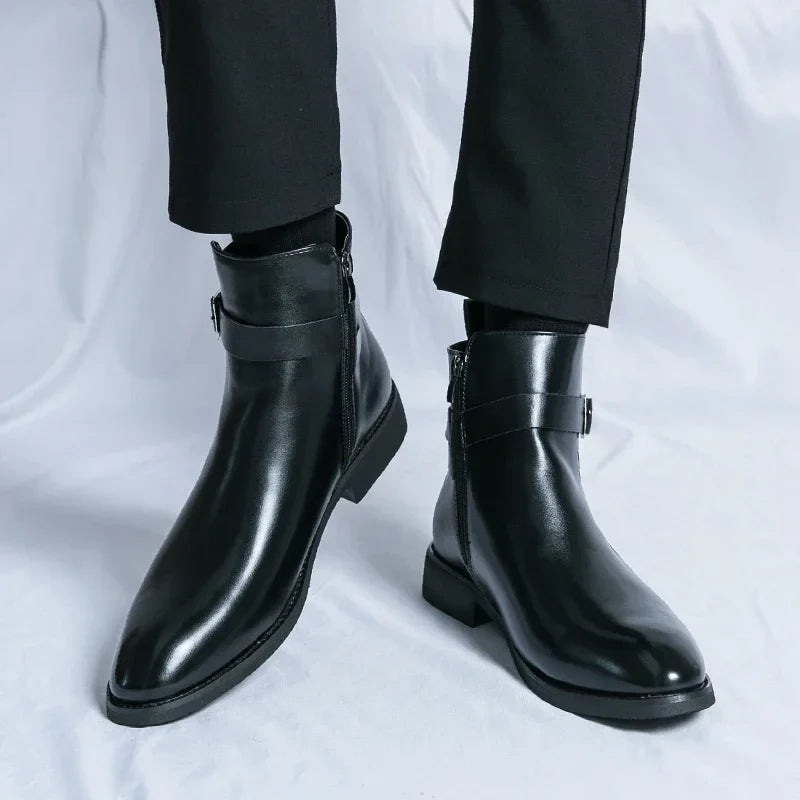 Classic leather chelsea boots for men | Sergio - 17