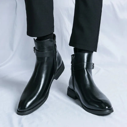 Classic leather chelsea boots for men | Sergio - 17