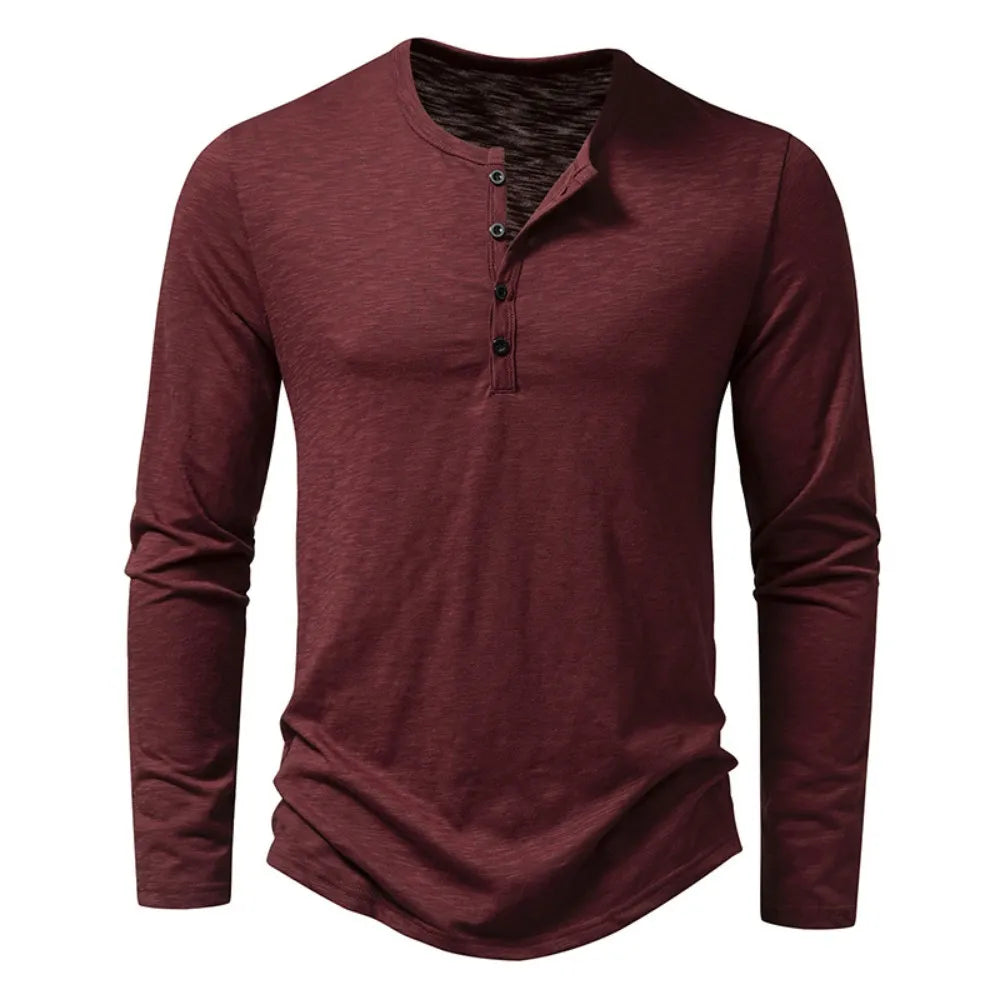 Classic henley relaxed top for men | Dixon - 14