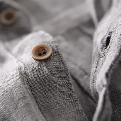 Breathable linen everyday shirt for men | Pacific - 6