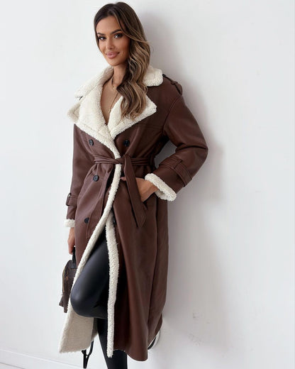 Double Breasted Long Coat Stylish For Women | Vivienne
