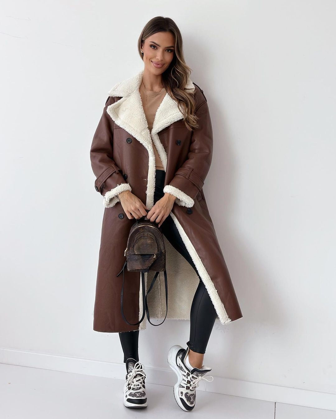 Double Breasted Long Coat Stylish For Women | Vivienne