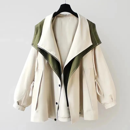 Double Layer Hooded Jacket Stylish For Women | Mireya