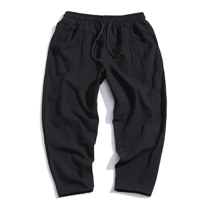 Cropped Drawstring Trousers Versatile for Men | Ardent