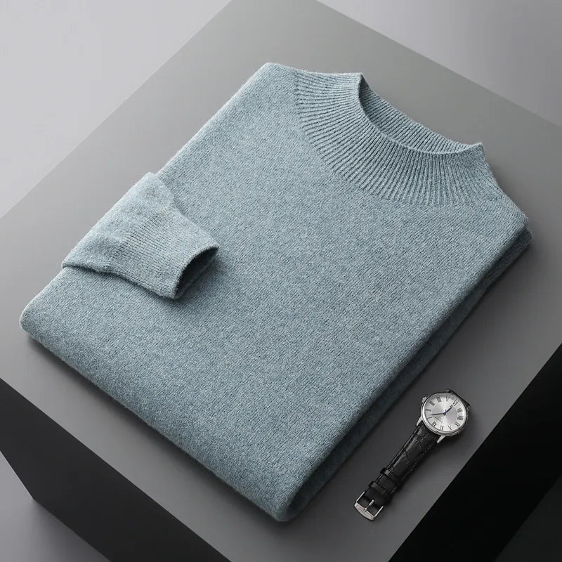 Soft crew-neck knit sweater for men | TomHollinger -1