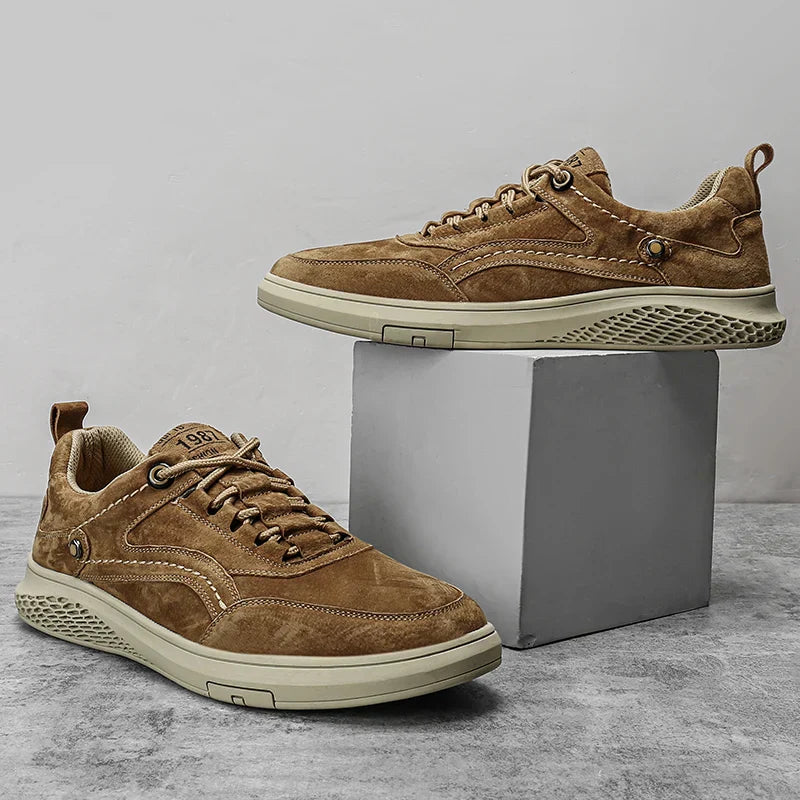Textured Lace Up Sneakers Modern For Men | Ardent