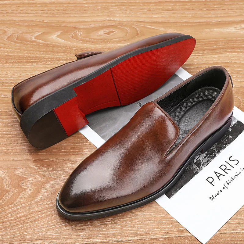 Classic leather slip-on loafers for men | Noctis - 9