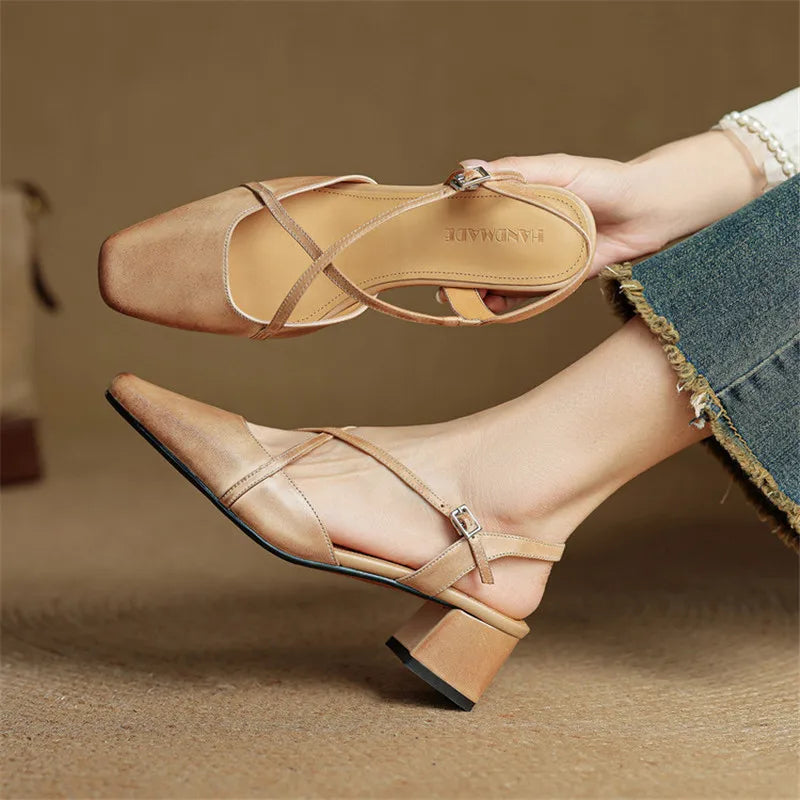 Elegant block-heel evening heels for women | Cecelia - 11