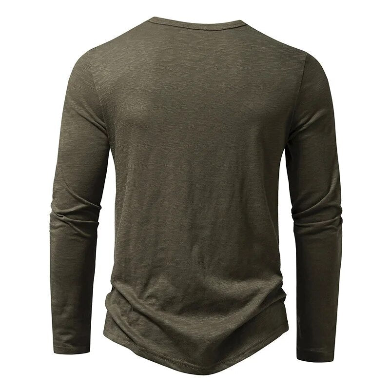 Classic henley relaxed top for men | Dixon - 6