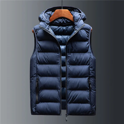 Hooded Quilted Gilet Stylish for Men | Rowan