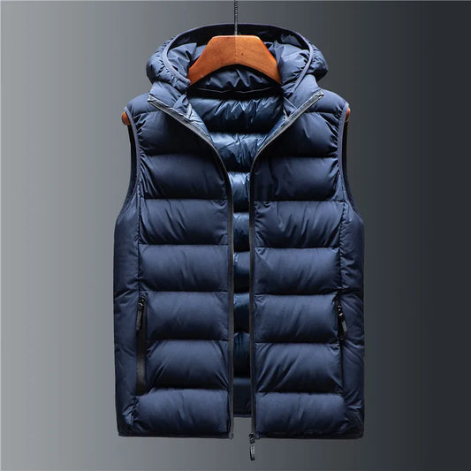 Hooded Quilted Gilet Stylish for Men | Rowan