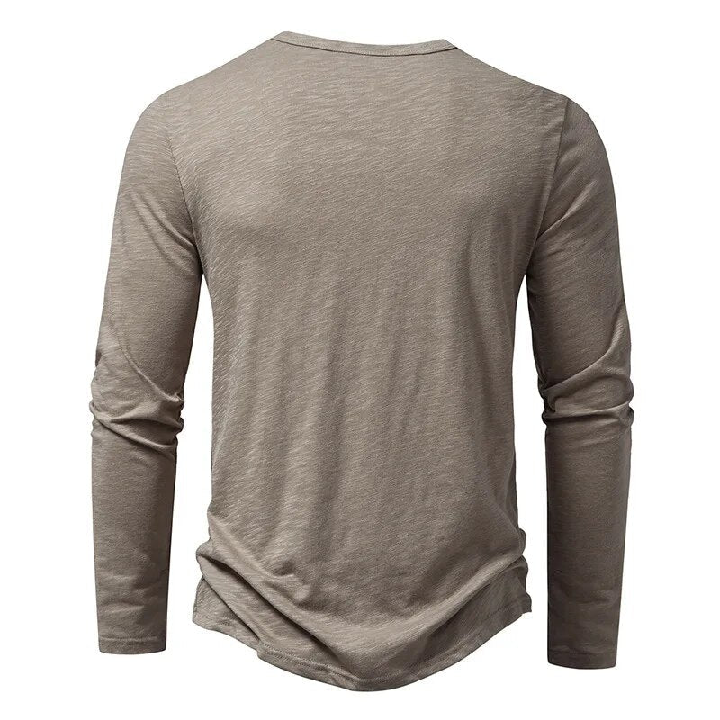 Classic henley relaxed top for men | Dixon - 3