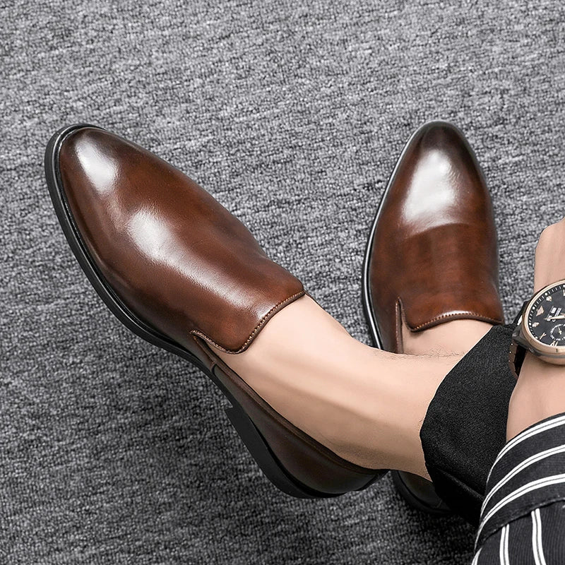 Classic leather slip-on loafers for men | Noctis - 12