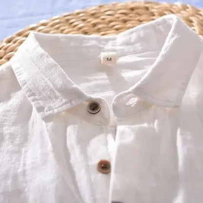 Breathable linen everyday shirt for men | Pacific - 10