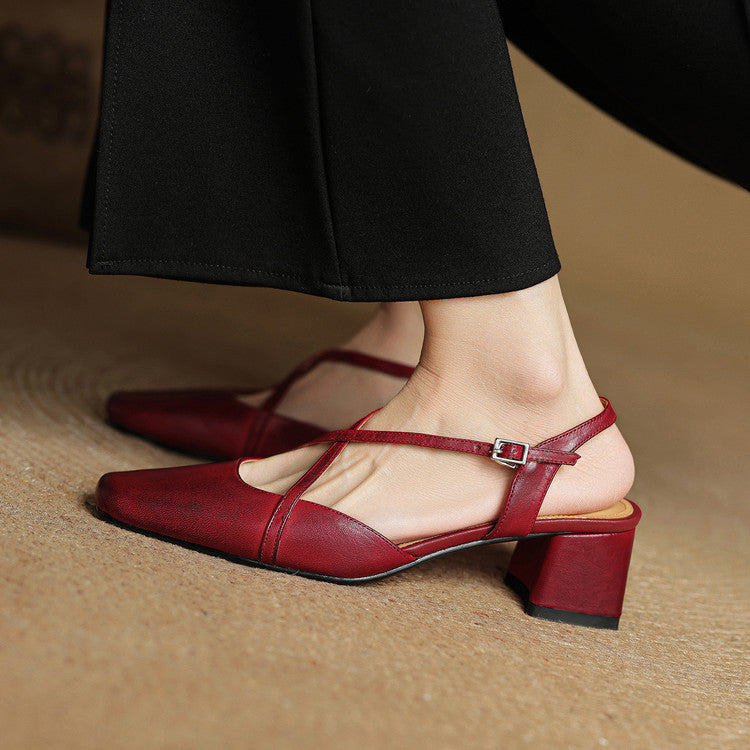 Elegant block-heel evening heels for women | Cecelia - 3