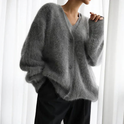 Soft cashmere button-up cardigan for men | Ella - 7