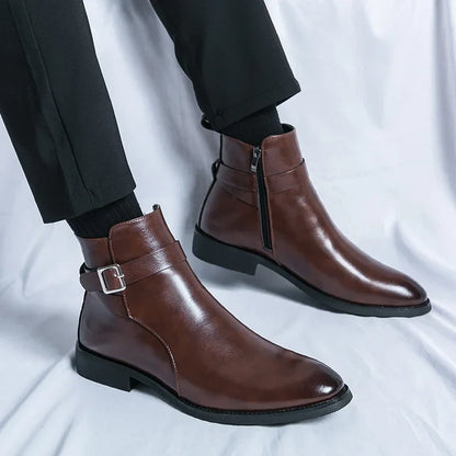 Classic leather chelsea boots for men | Sergio - 7