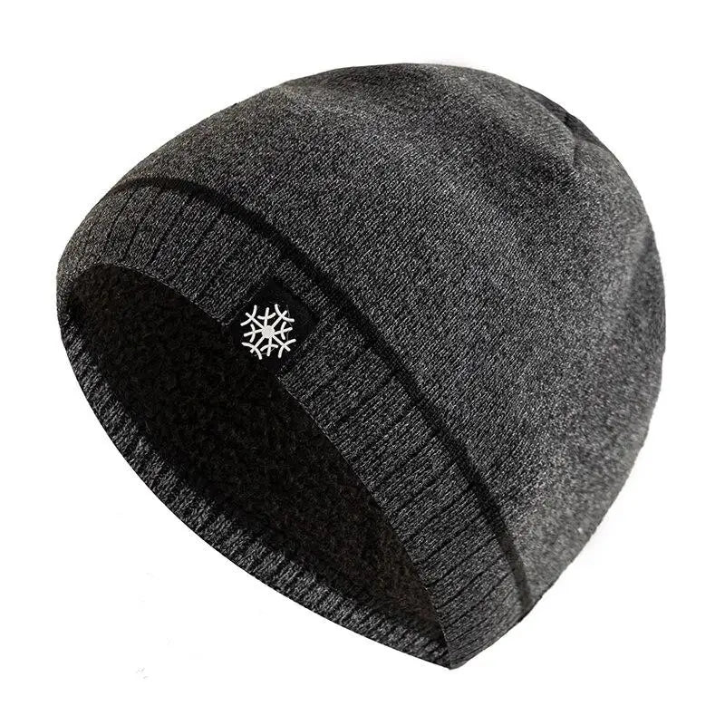 Warm casual everyday knitted winter beanie for men -9