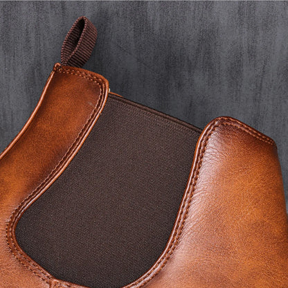 Classic lace-up leather ankle boots for men | Emerson -3