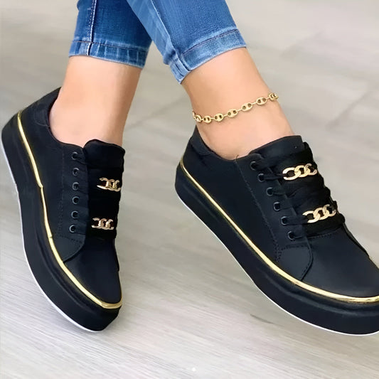 Stylish low-top everyday trainers for women | Aveline -1