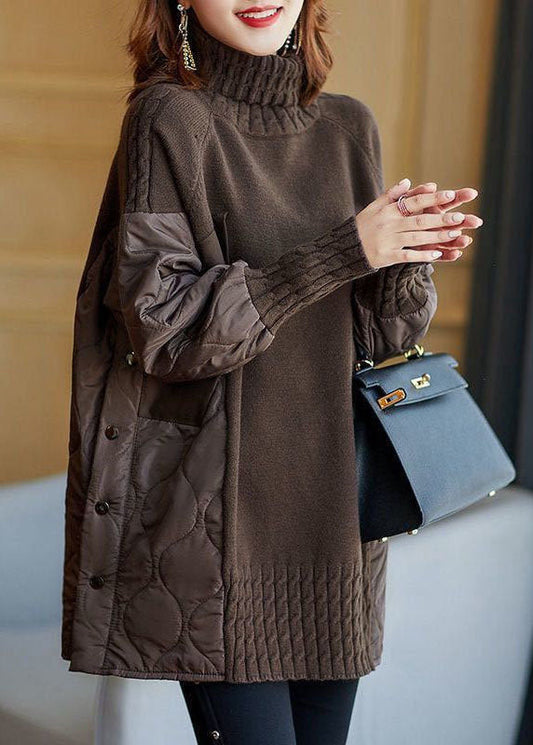 Cosy knit turtleneck sweater for women - 1