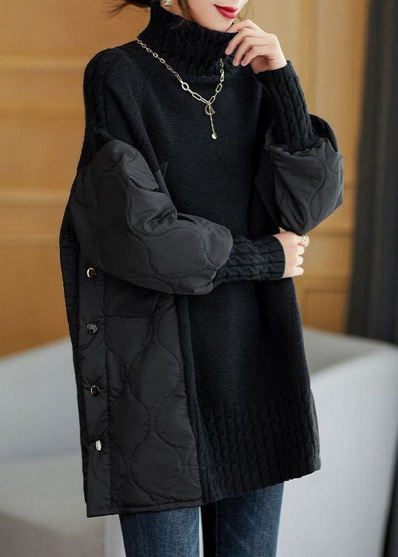 Cosy knit turtleneck sweater for women - 2