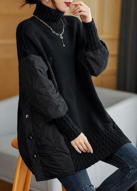 Cosy knit turtleneck sweater for women - 4