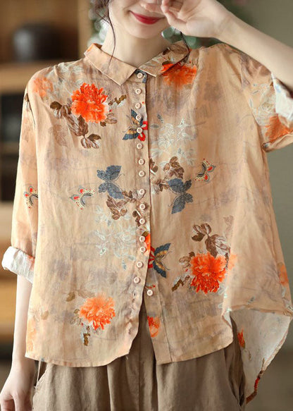 Classic peter pan collar blouse for women - 1