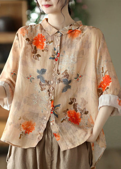 Classic peter pan collar blouse for women - 3