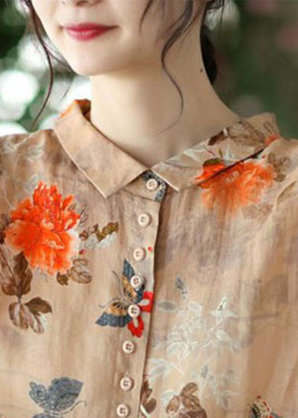 Classic peter pan collar blouse for women - 4