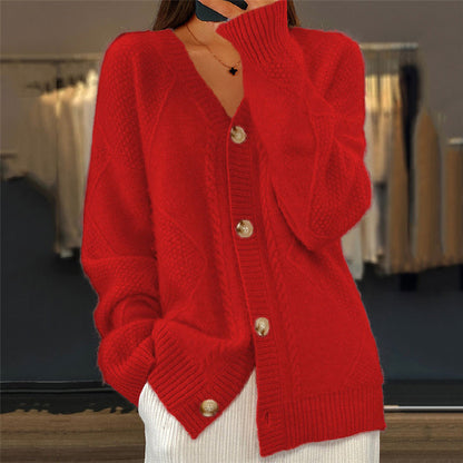 Soft cosy everyday knitted cardigan for women | Hensley -4