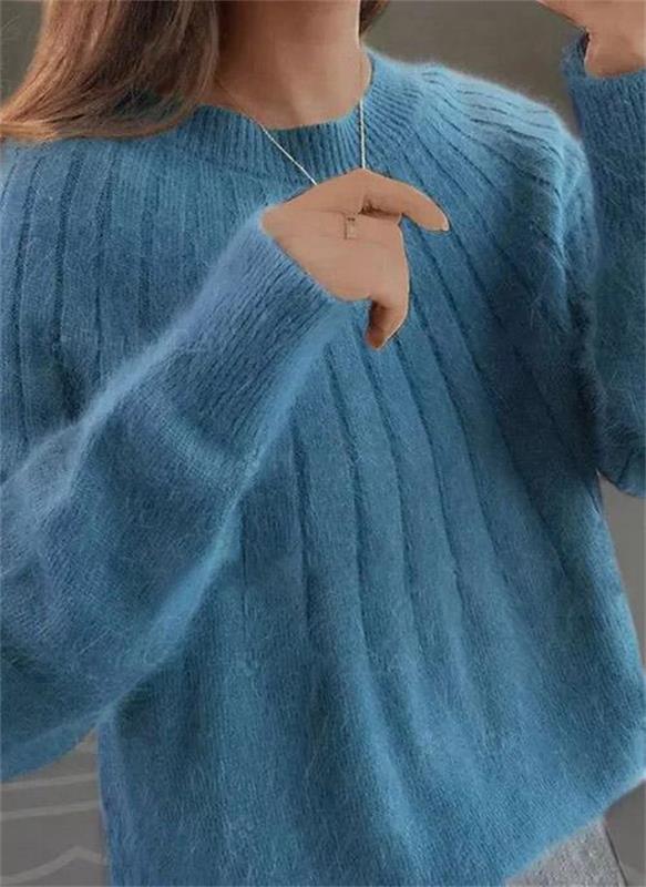 Soft 100% cashmere elegant everyday sweater for women | Sofie - 7