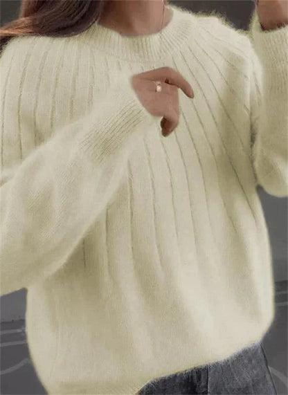Soft 100% cashmere elegant everyday sweater for women | Sofie - 5
